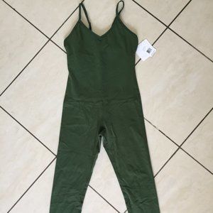 Beyond Yoga Levels Bodysuit Jungle Palm Sz L Green